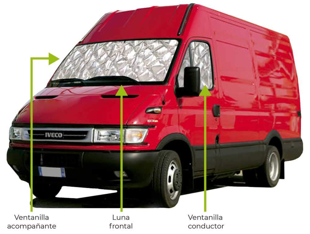 3 piezas de aislantes: luna frontal y 2 ventanillas