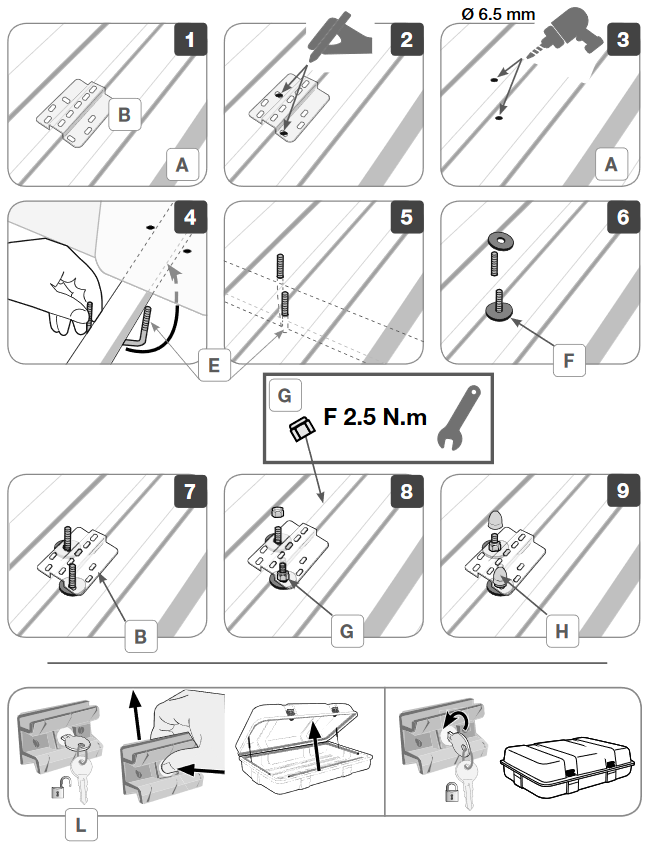 instalacion cofre techo Fiamma
