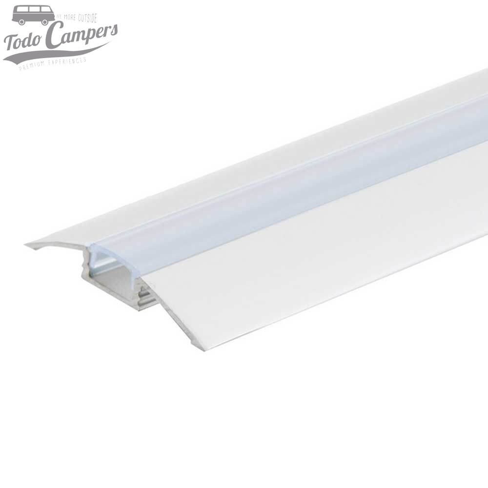 canaleta de aluminio semicircular para luces LED