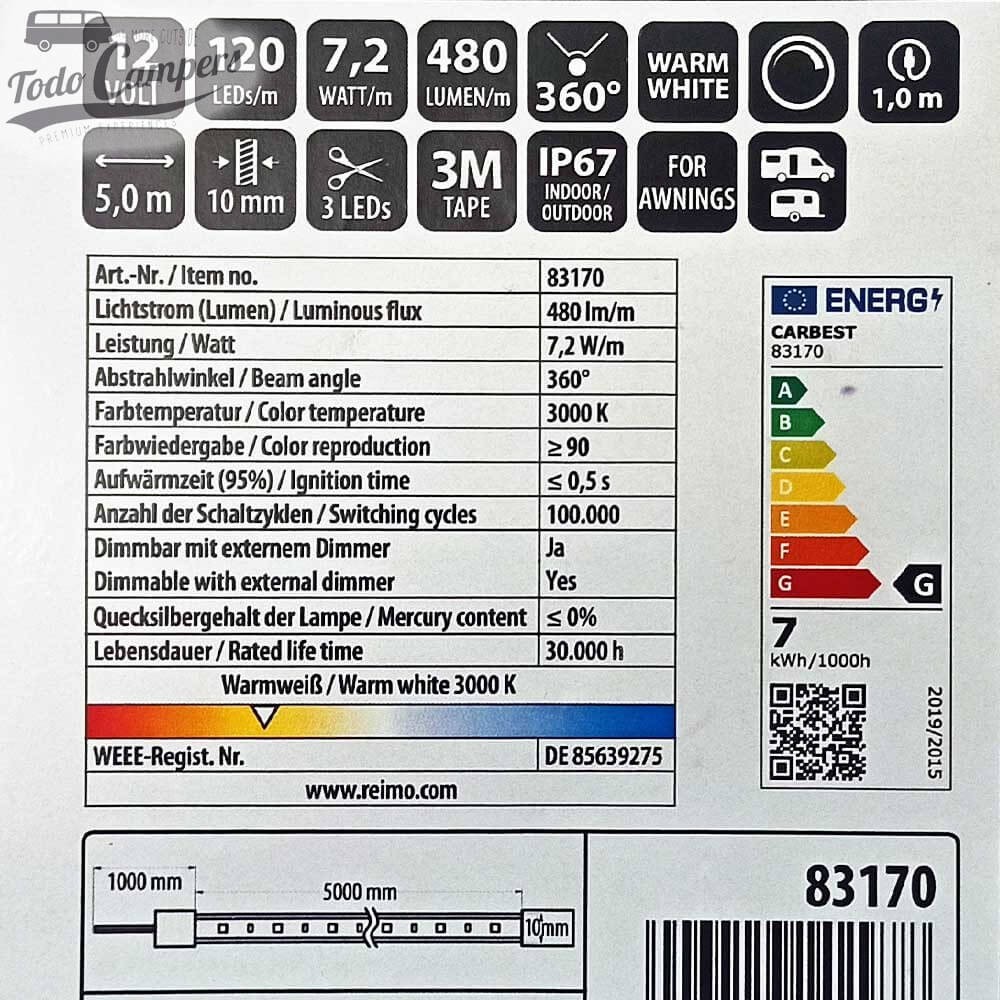 Características técnicas LED 83170