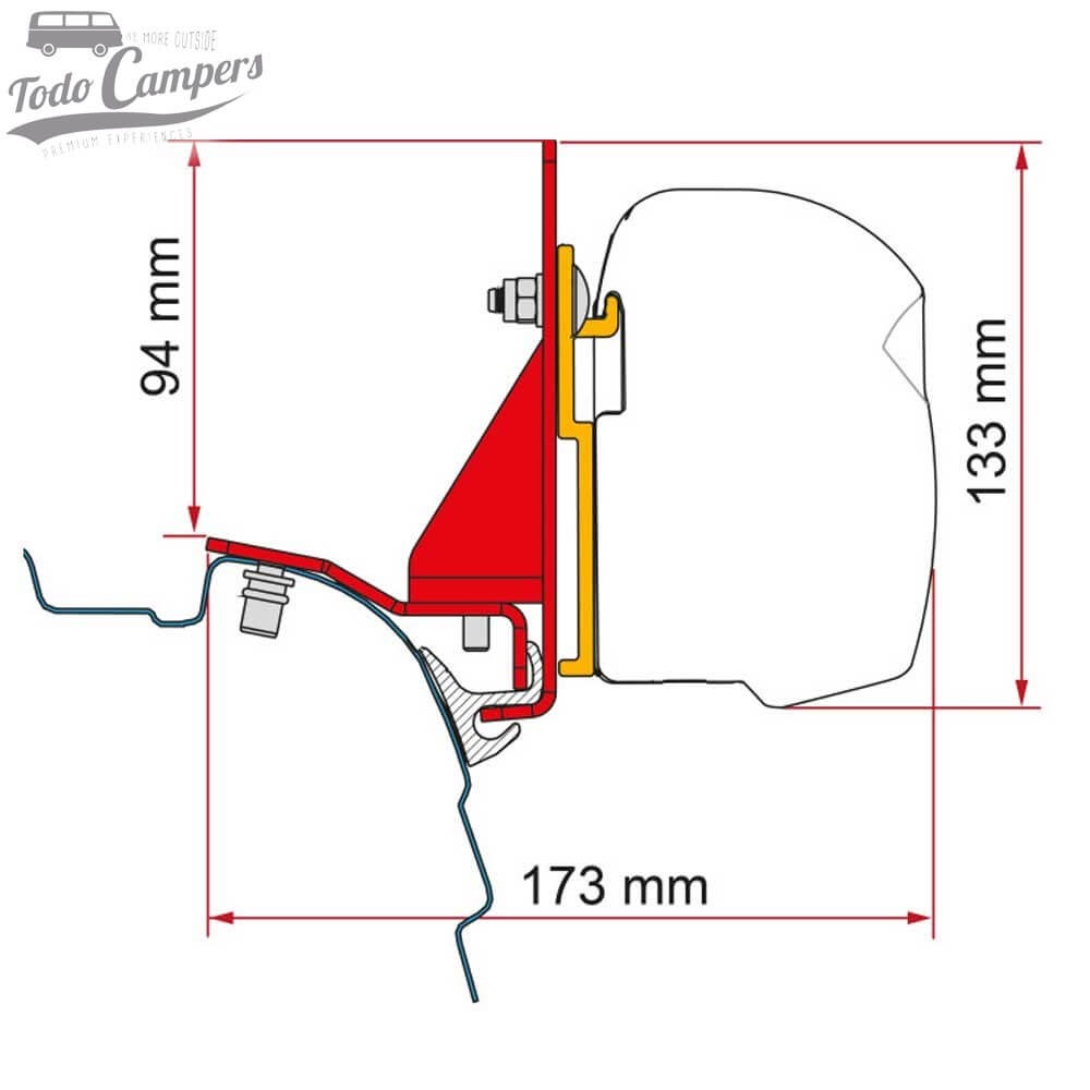 Anclajes para T5, T6 y T6.1 conmultirail reimo