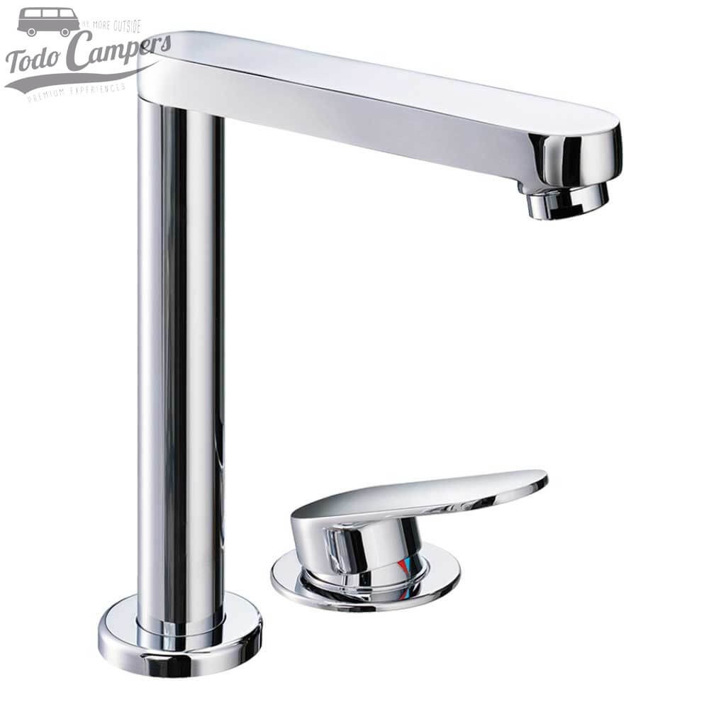 Grifo de agua fría y caliente giratorio 360º y abatible Twister S (Cromo)