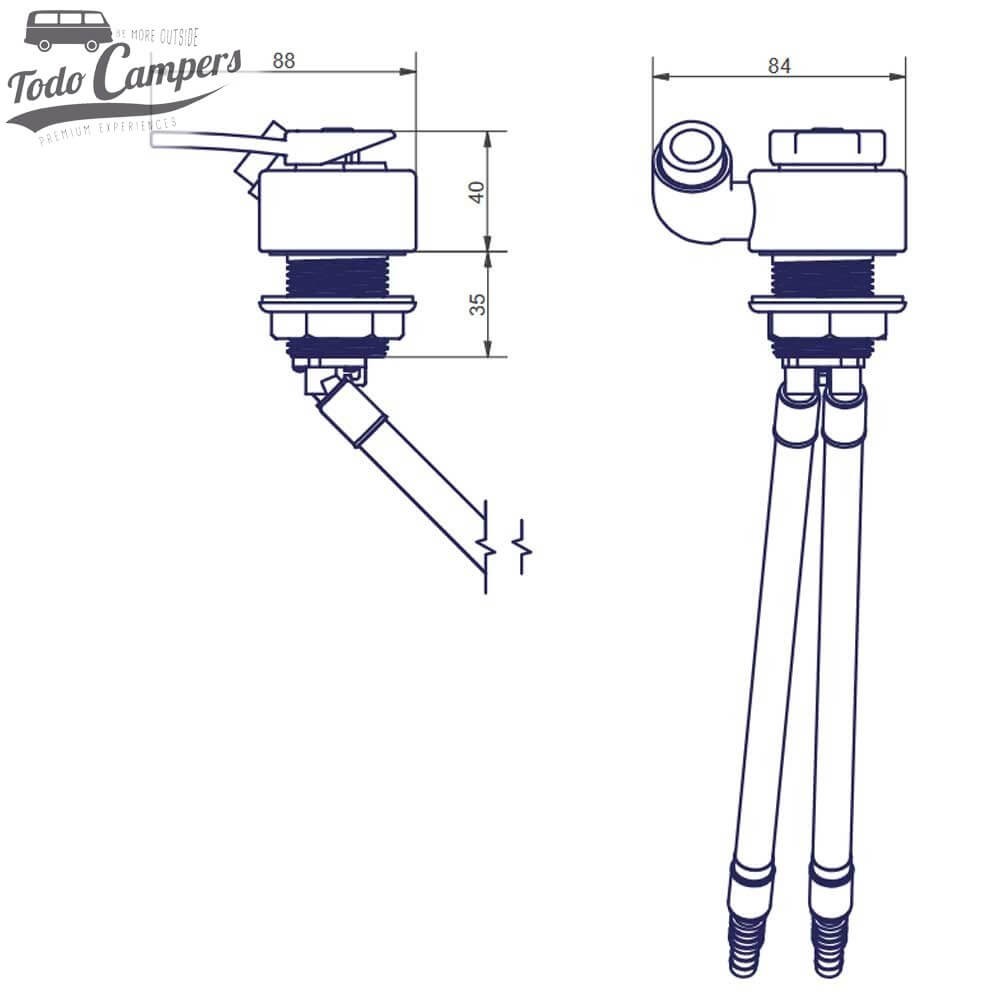 medidas florenz Kompact salida rosca