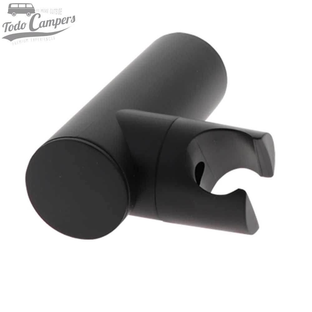 Soporte de ducha giratorio Comet Stilo para montaje en pared - Negro
